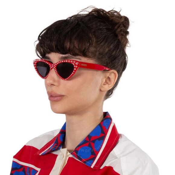 Final Price! Moschino MOS006/S/STR 0C9A IR Red/Grey Sunglasses main image 8